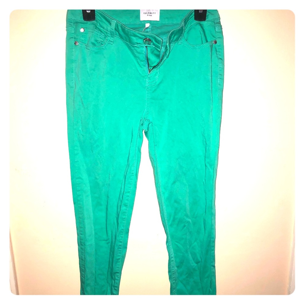 Springy green pants